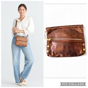 Hammit VIP Med Sierra Metallic Copper Rivet Clutch or Crossbody Bag NWT